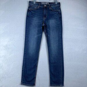 & Denim by H&M Women's Jeans Slim Straight Leg Comfort Stretch Blue Size 14